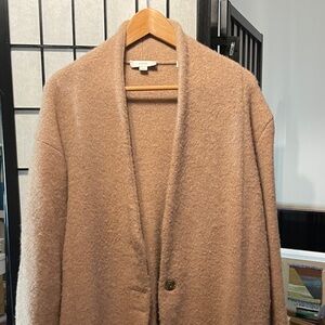 Vince Tan Wool-Blend Coat